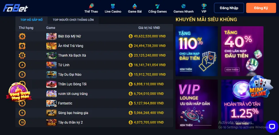 Giao diện đặt cược thể thao trên go666 app